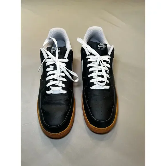 Nike Air Force 1 Low Men's Size 16 Black and White Pre-Owned - Picture 1 of 6